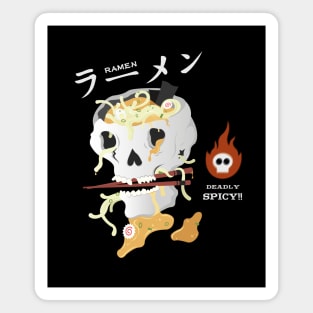 Cool Skull Spicy Ramen Magnet